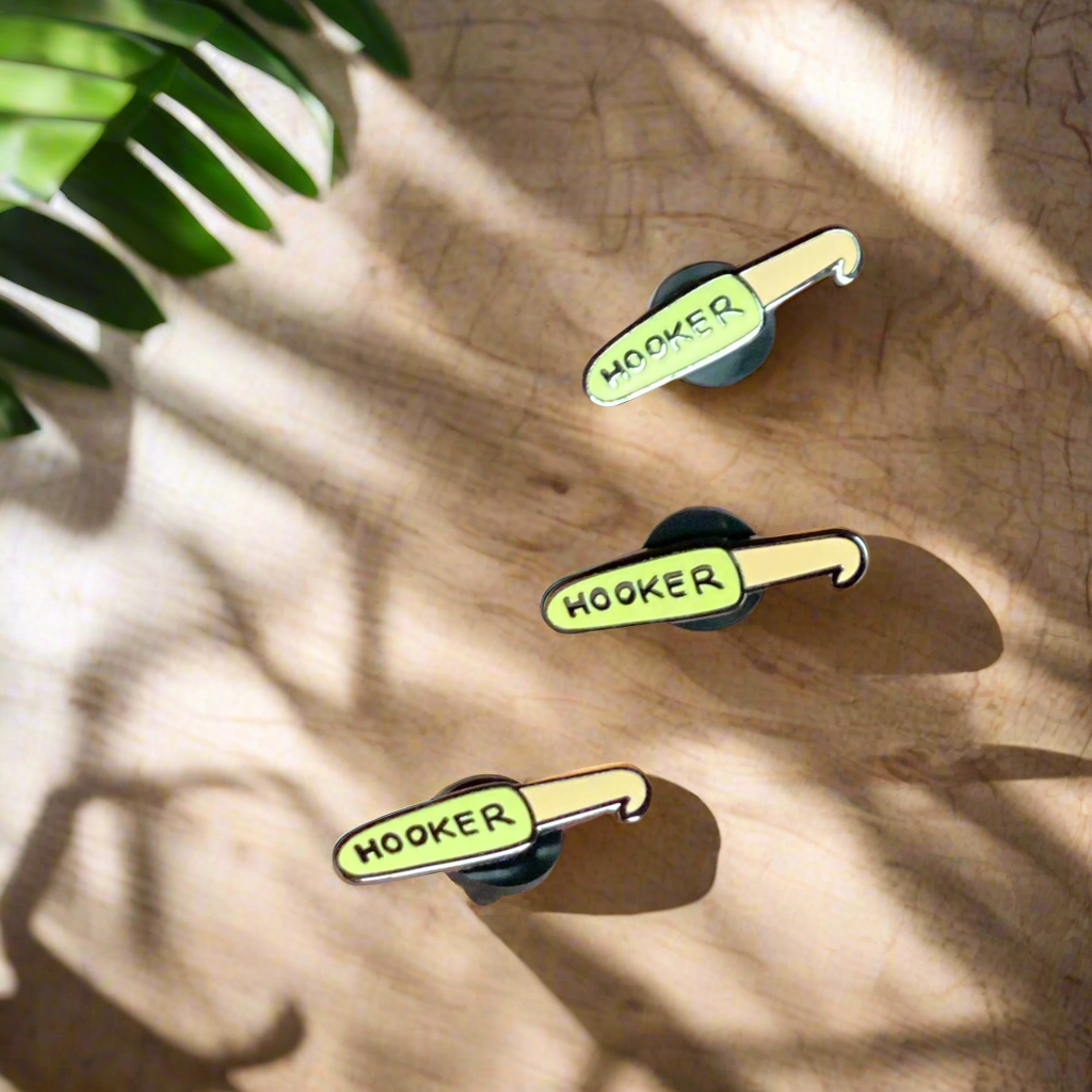 Hooker Crochet Pin