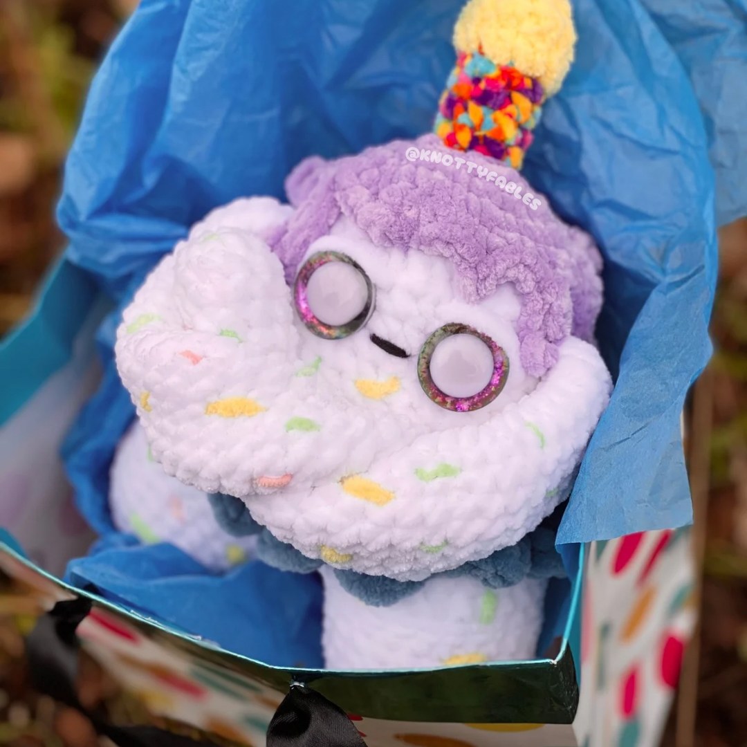 Crumble The Birthday Monster Crochet Pattern (PDF ONLY)