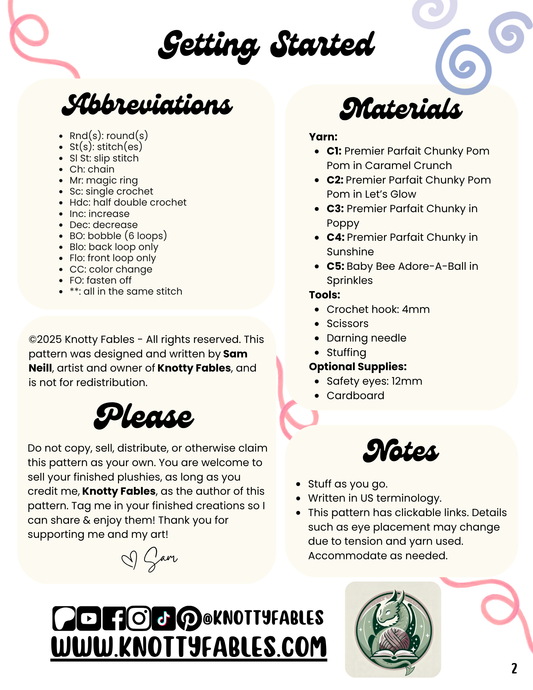 Cupcake Crochet Pattern (PDF ONLY)