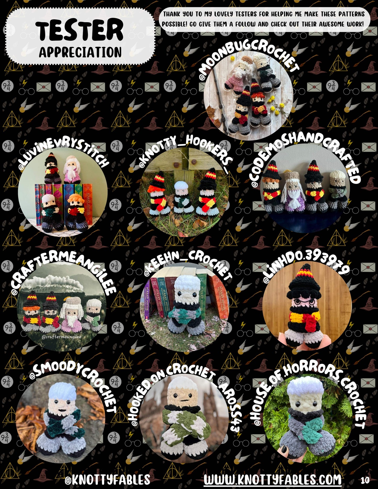 Potter Heads Crochet Patterns (PDF ONLY)