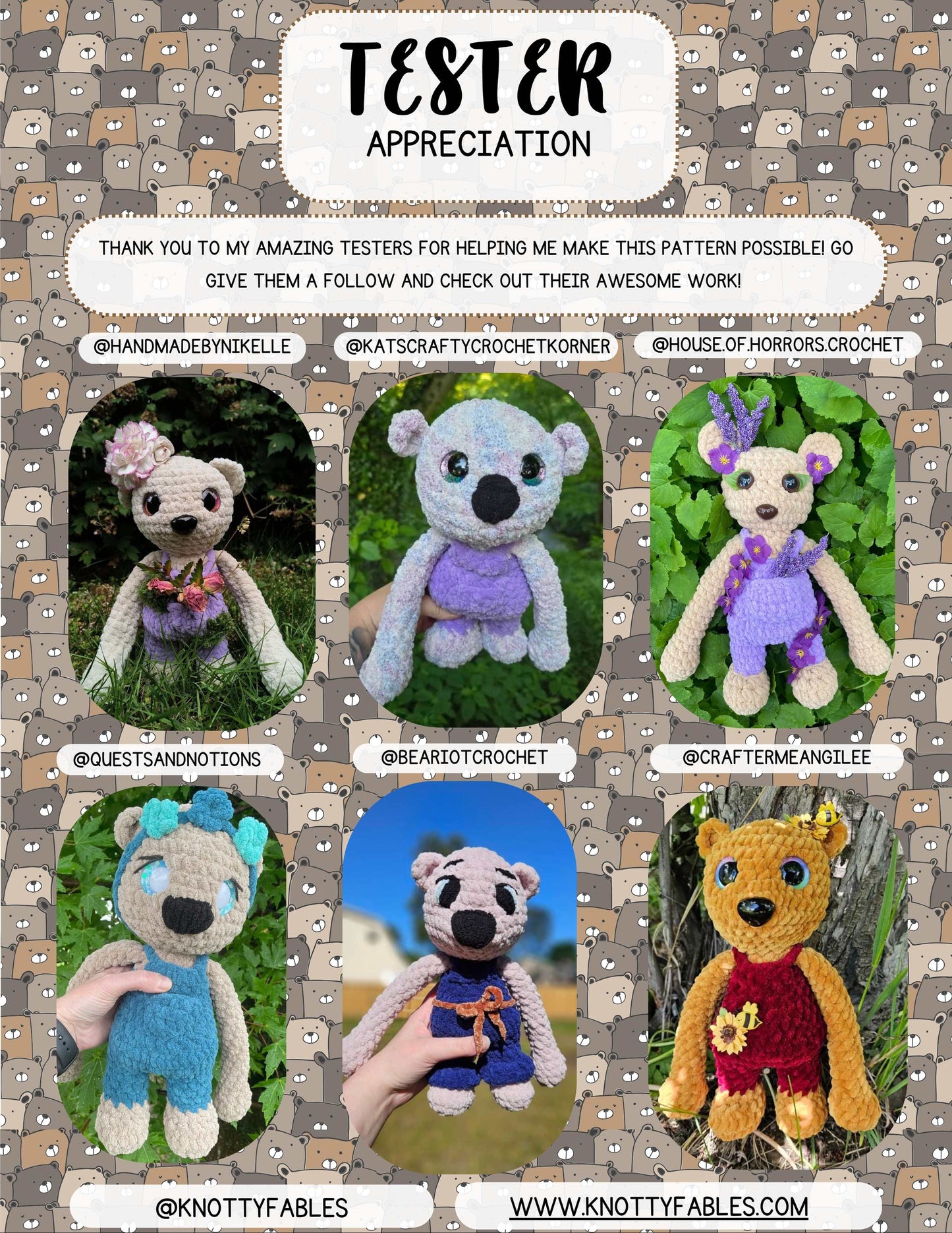 Alltid The Bear Crochet Pattern (PDF ONLY)