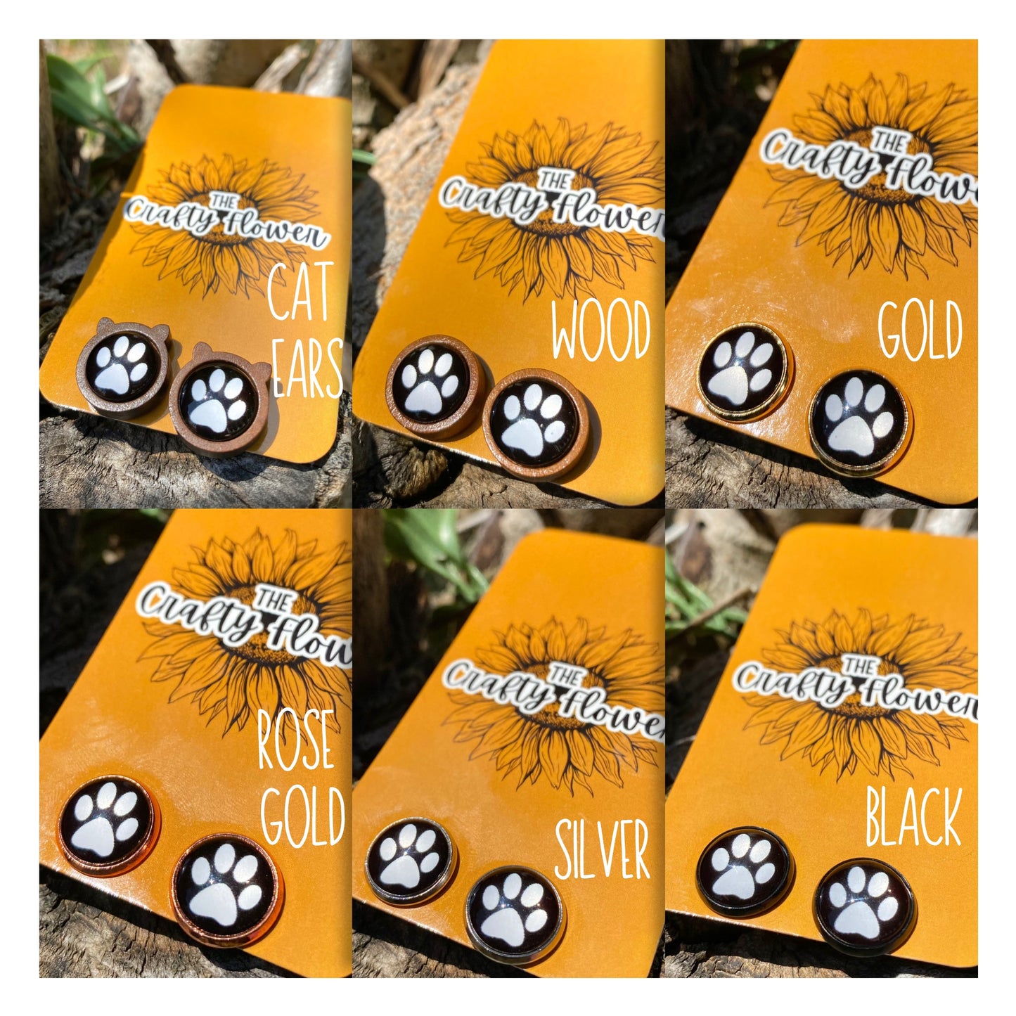 Paw Print Earrings