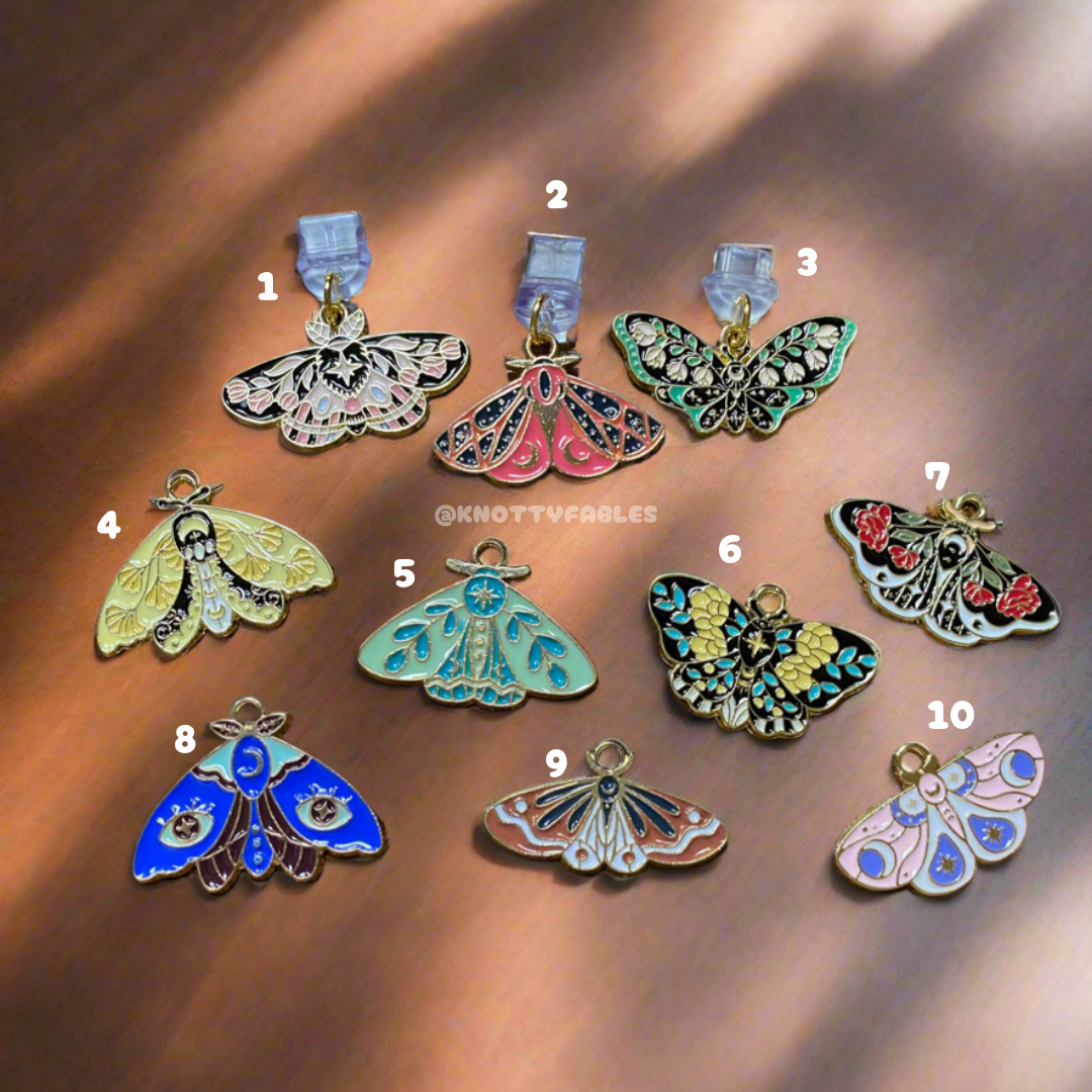 Floral Moth - Dust Plug Charm