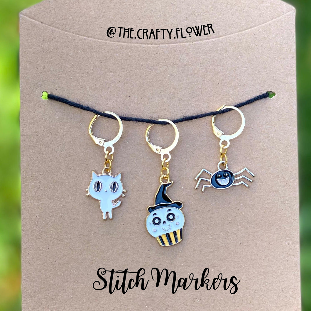 Spooky & Delectable Stitch Markers Set (3)