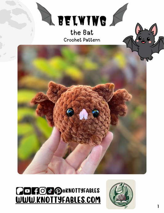 Belwing the Bat Crochet Pattern (PDF ONLY)