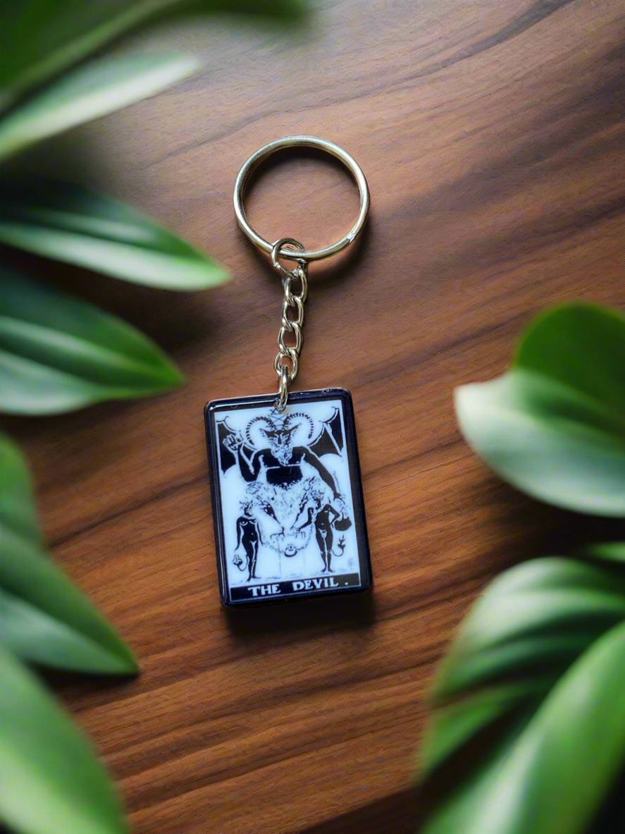 The Devil Tarot Keychain