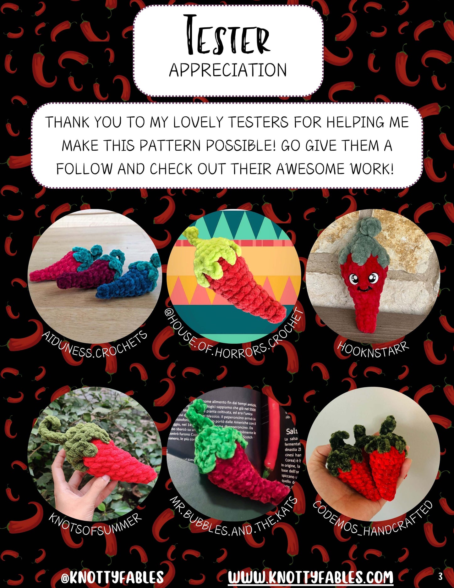 Spicy Chili Pattern (PDF ONLY)