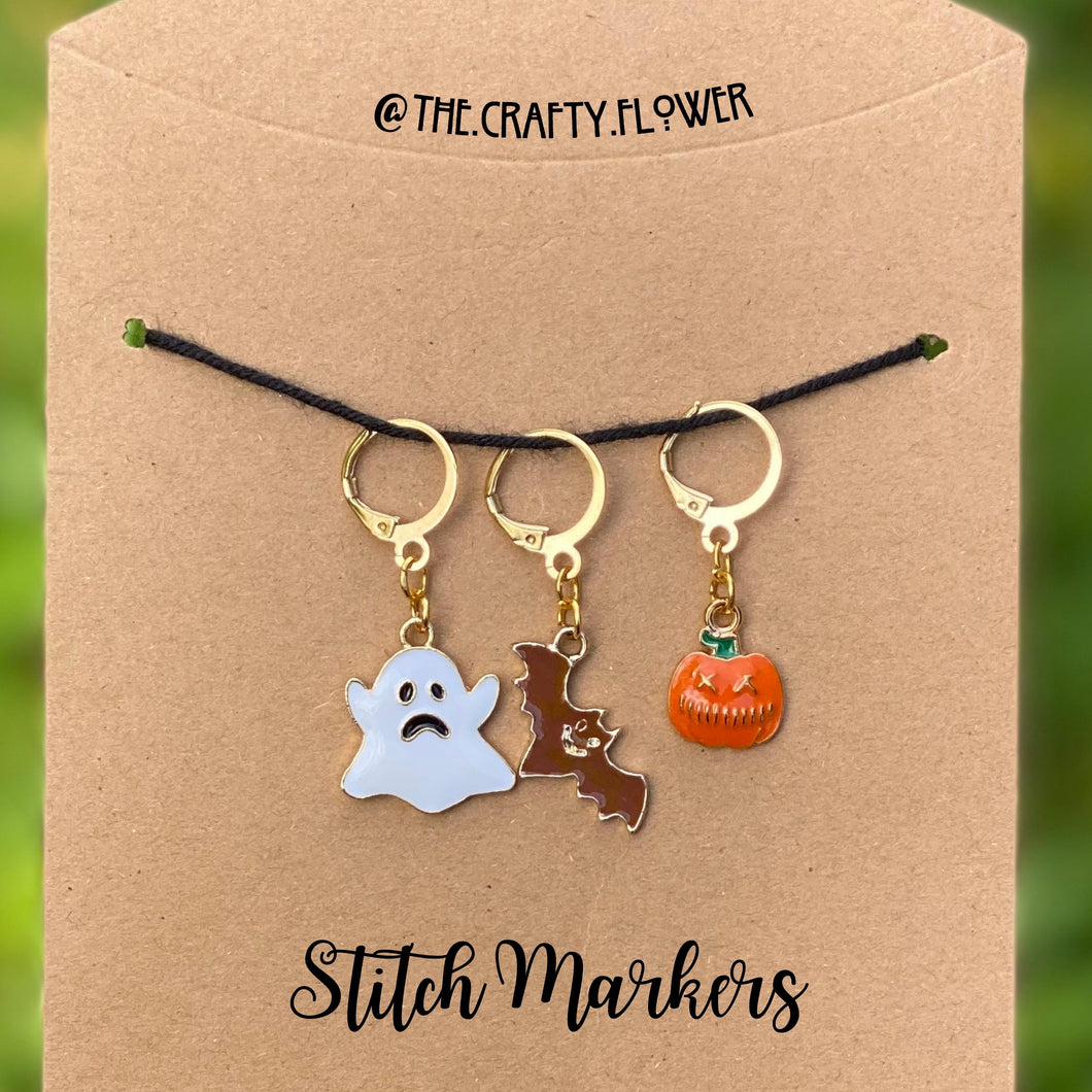 Classic Halloween Stitch Markers Set (3)