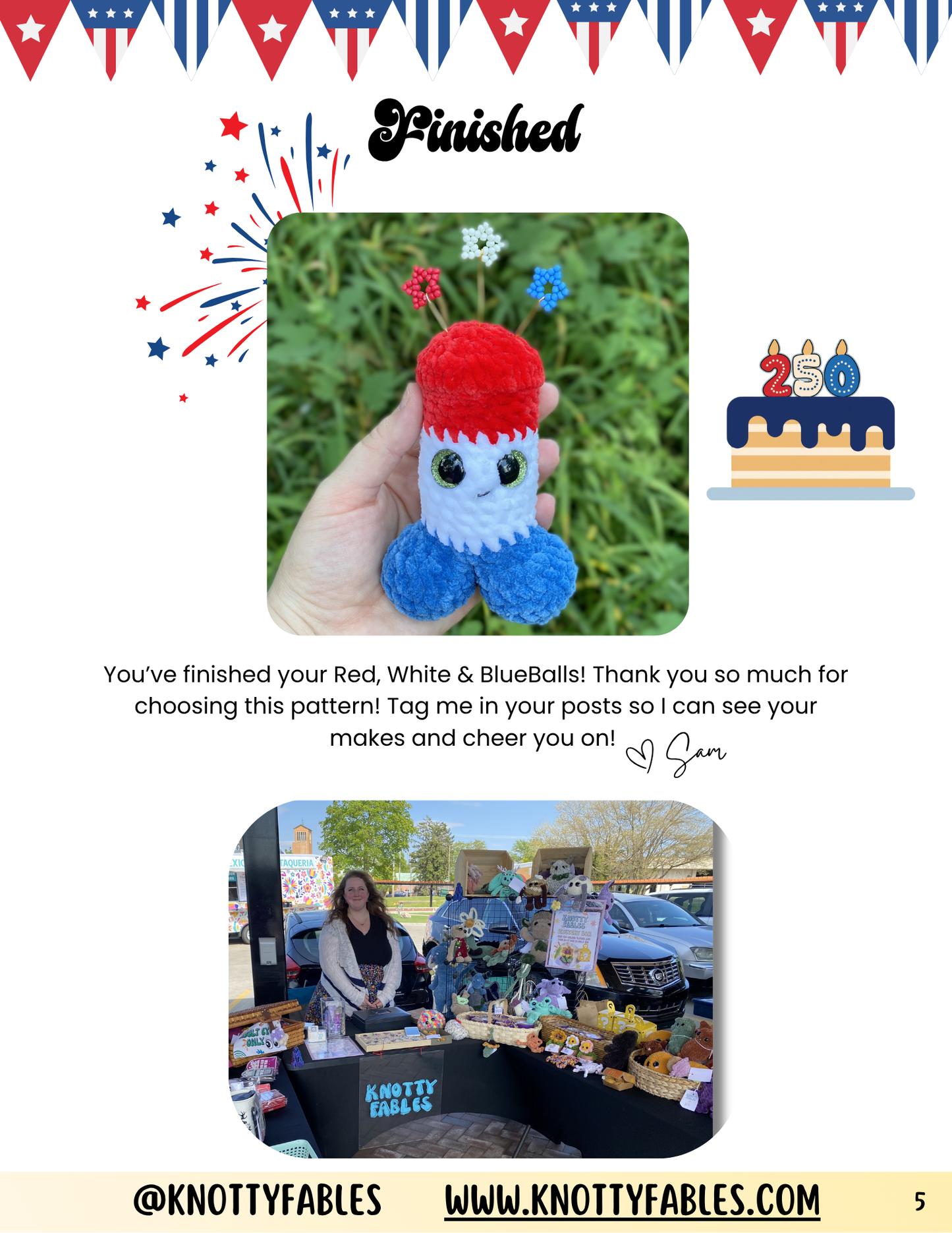 Red, White & BlueBalls Crochet Pattern (PDF ONLY)