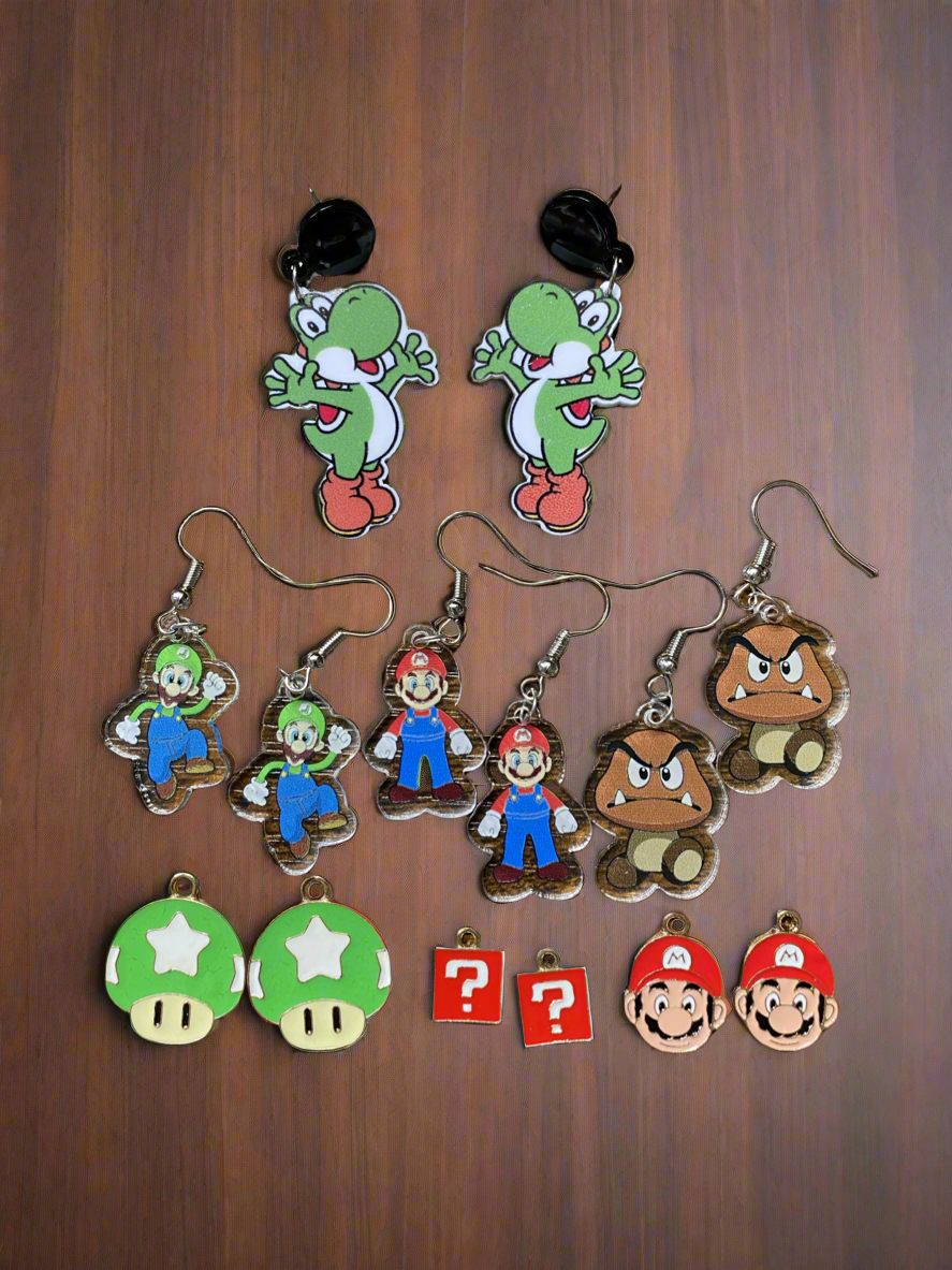 Mario Earrings