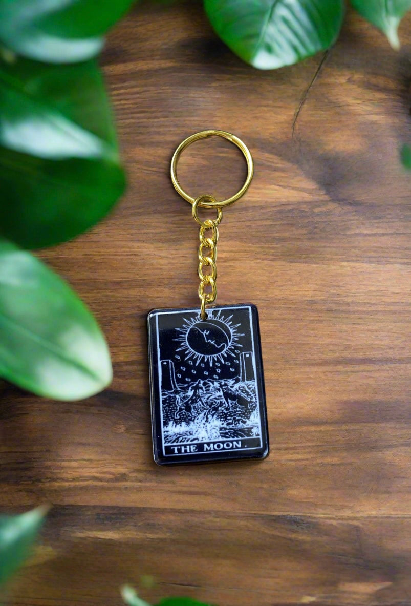 The Moon Tarot Keychain