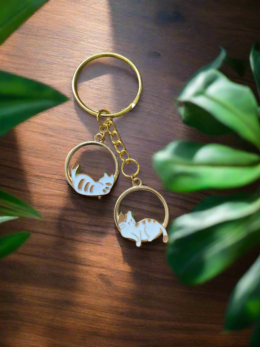 Cuddly Kitties Keychain