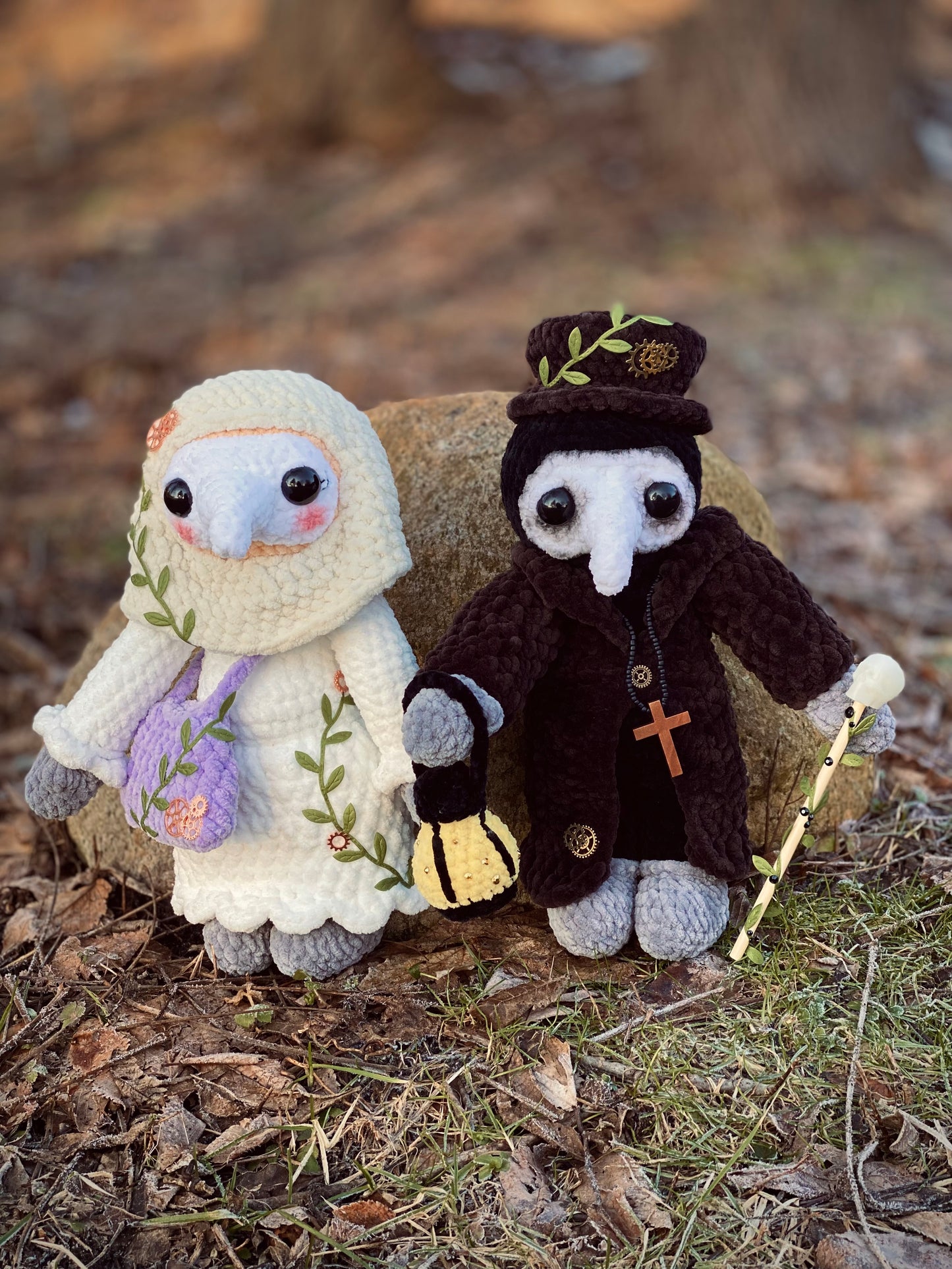 Belladonna & Vesper Plague Couple Crochet Patterns (PDF ONLY)