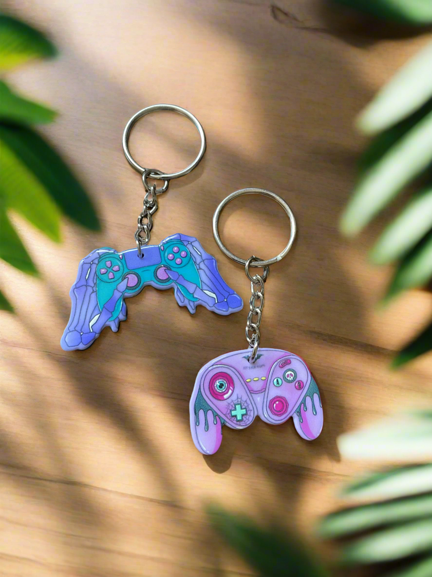 Gothic Gamer Keychain