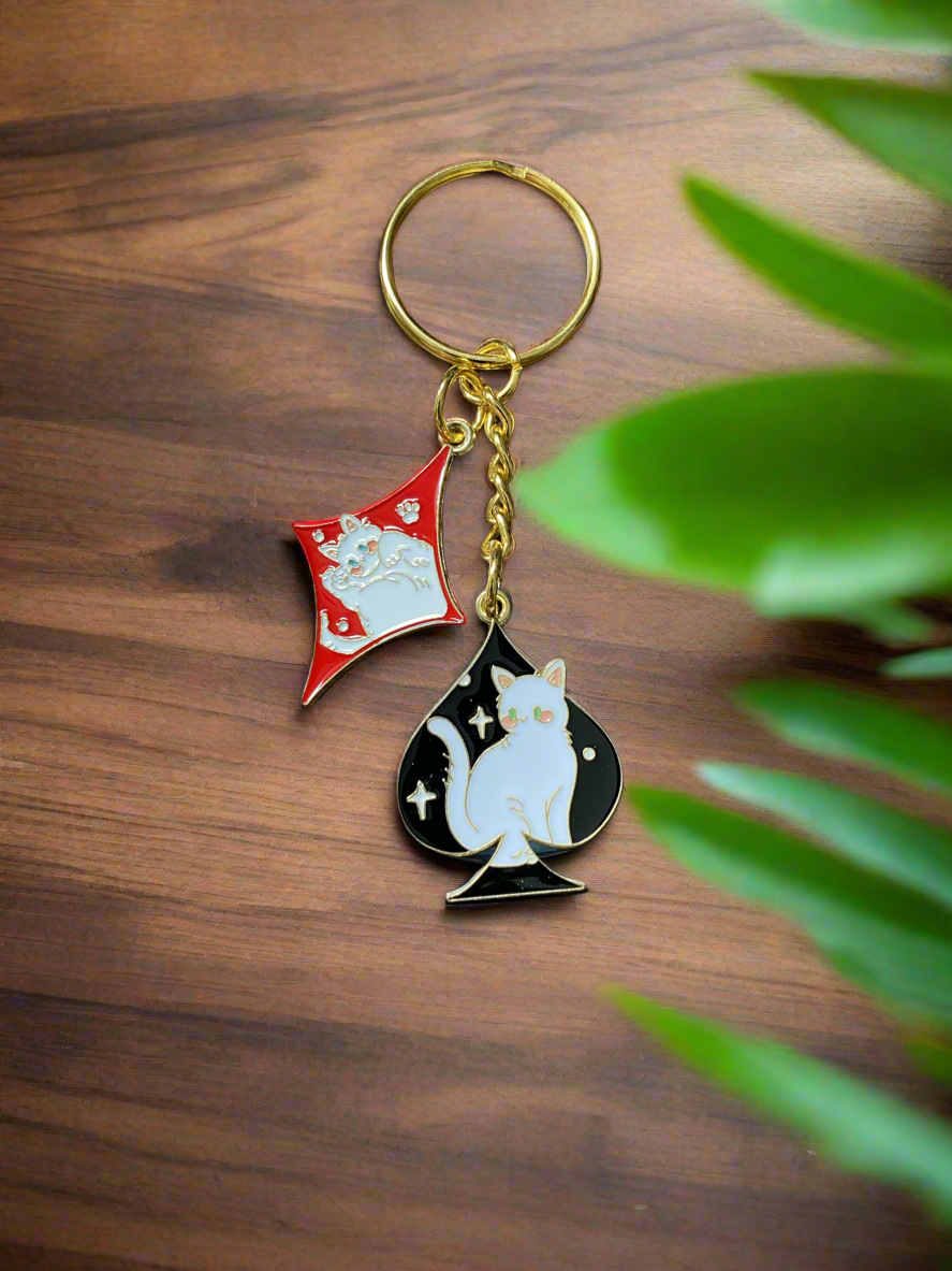 Kitty Suit Keychain