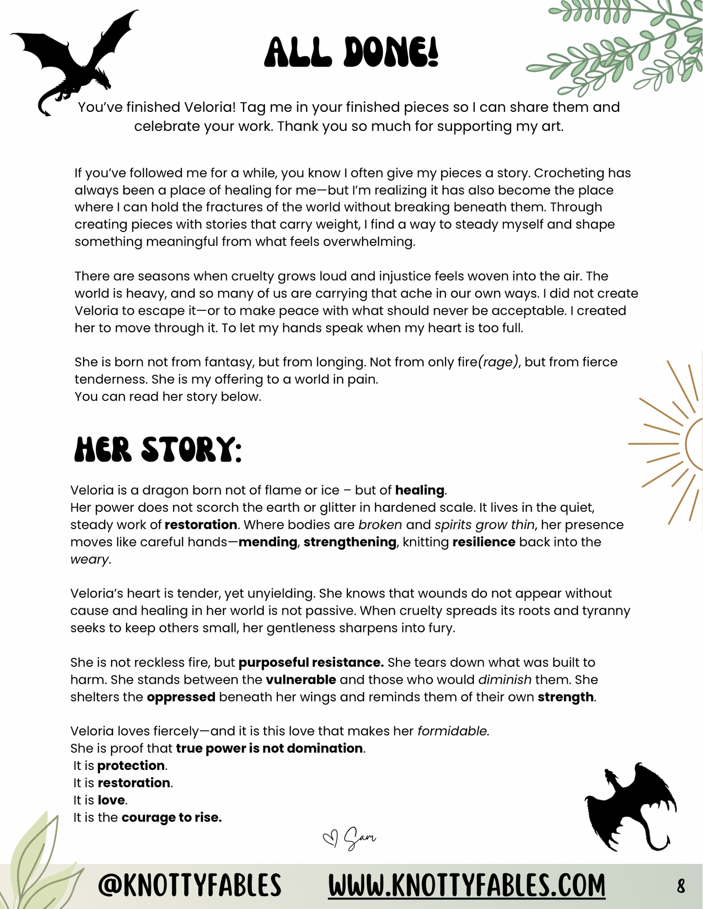 Veloria the Dragon Crochet Pattern (PDF ONLY)