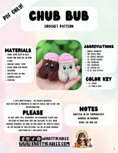 Load image into Gallery viewer, Chub Bub Crochet Pattern (PDF ONLY)
