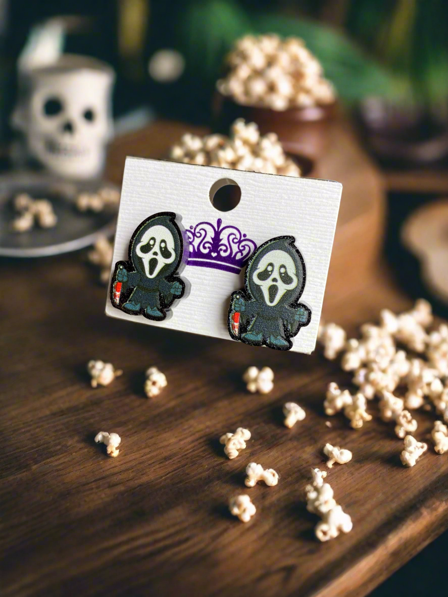 Ghostface Scream Earrings