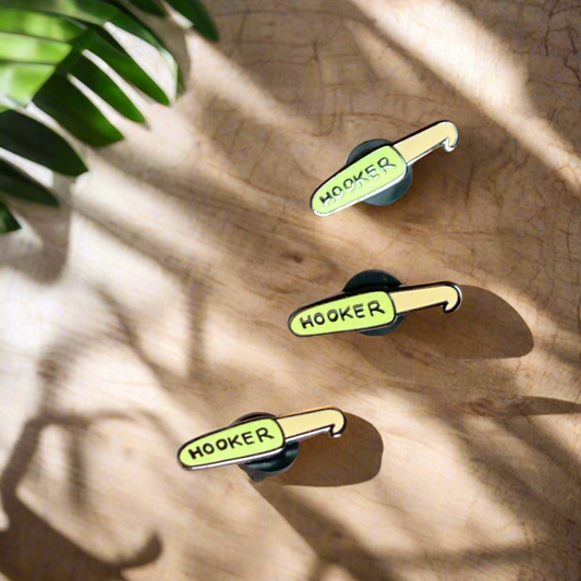 Hooker Crochet Pin