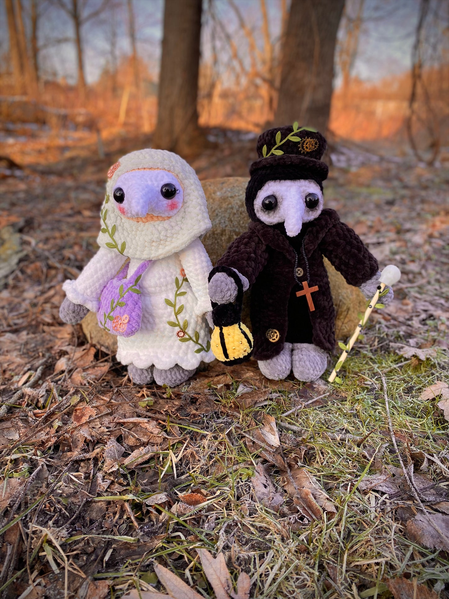 Belladonna & Vesper Plague Couple Crochet Patterns (PDF ONLY)