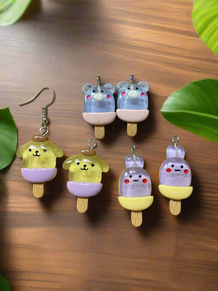 Animal Popsicle  Earrings