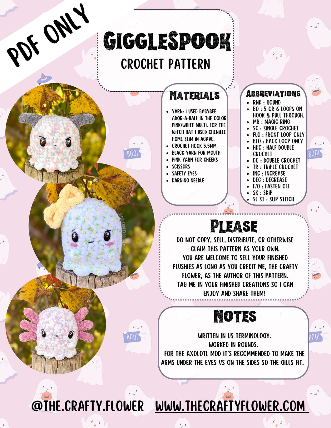 GiggleSpook Crochet Pattern (PDF only)