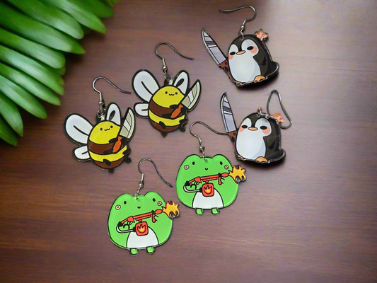 Unhinged Animals Earrings