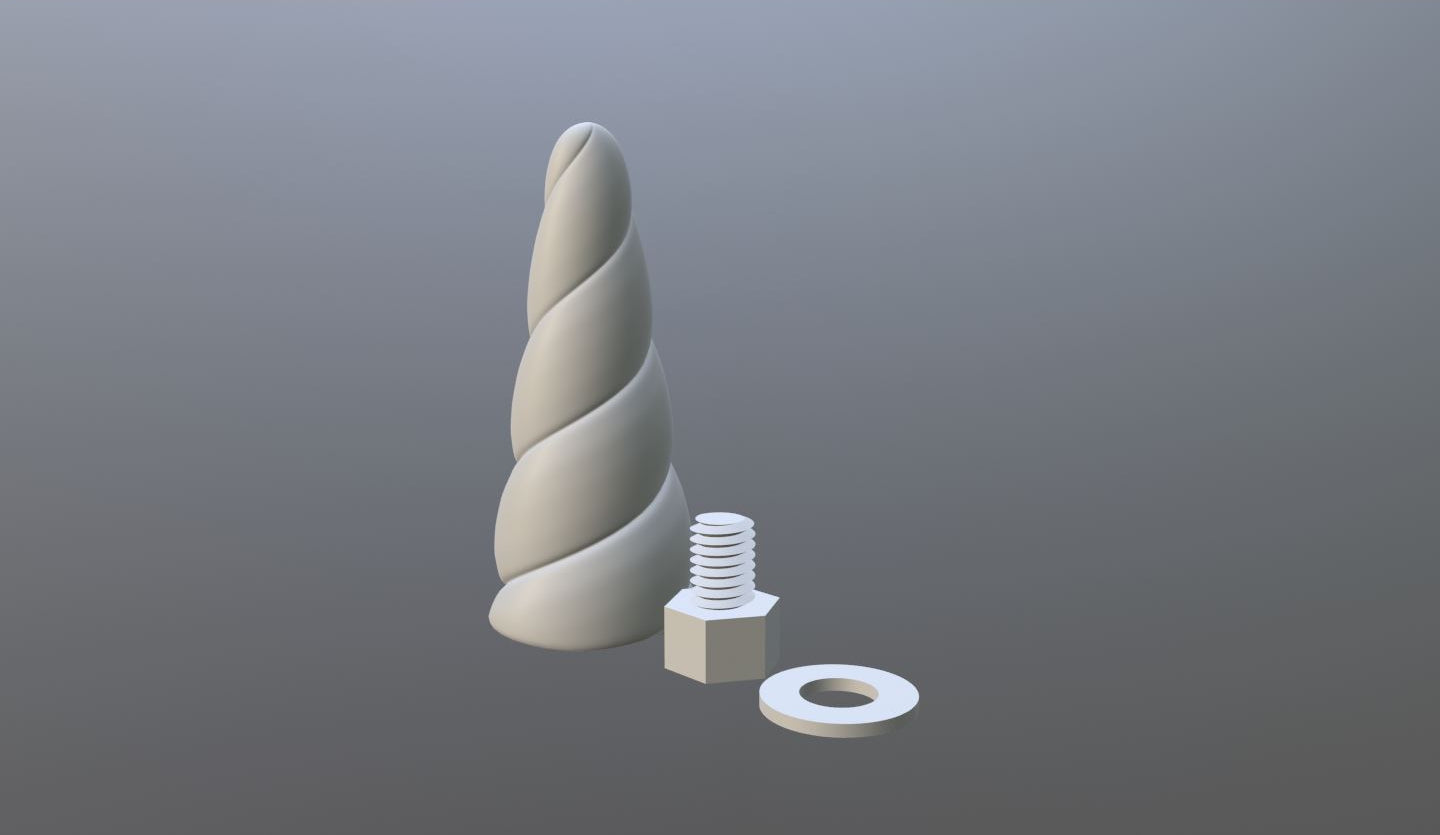 Unicorn Horn Digital File for Amigurumi/Crochet/Knit/Sewing