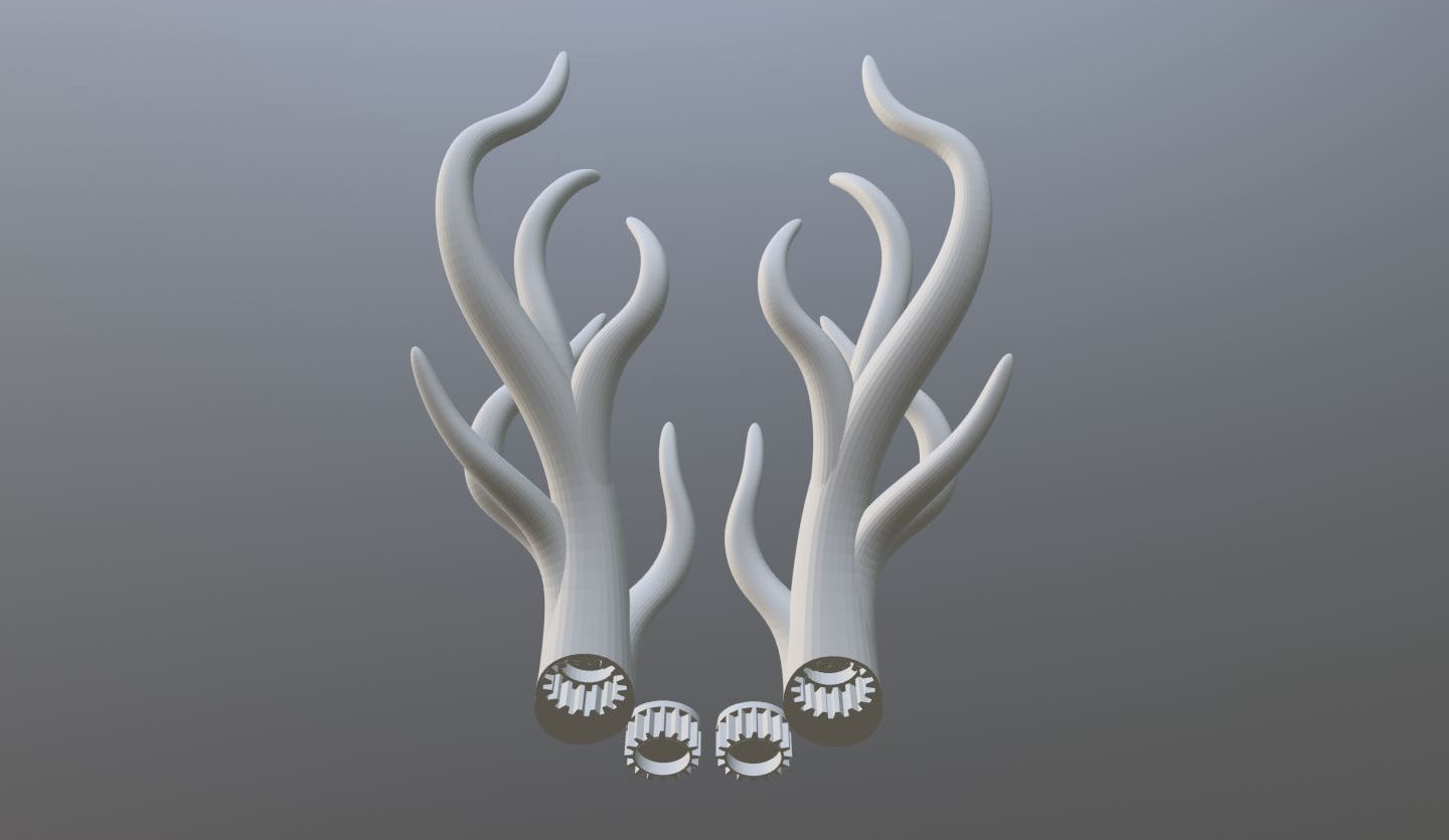 Dragon Horn Headband Digital File for Headpiece