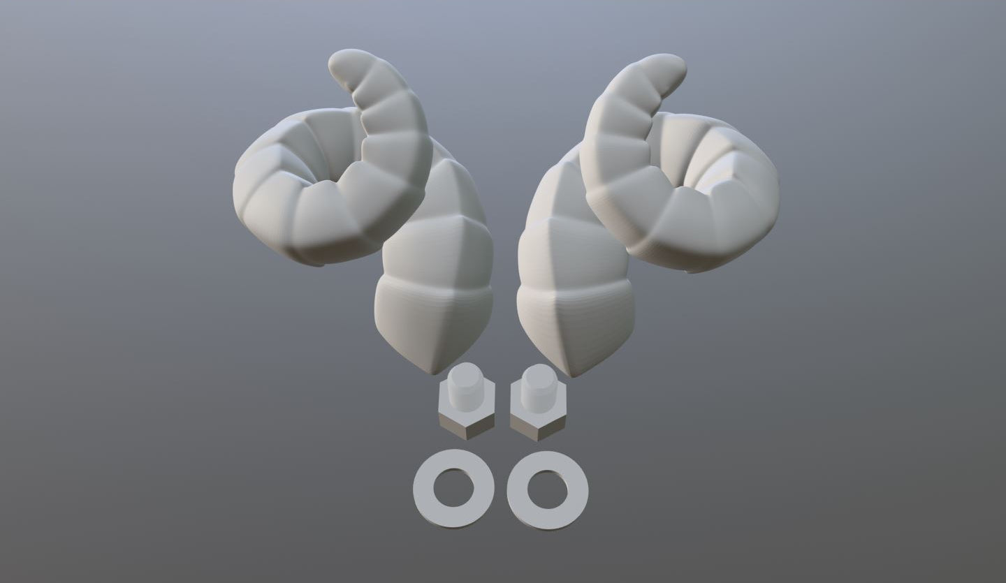 Ram Horn Digital File for Amigurumi/Crochet/Knit/Sewing