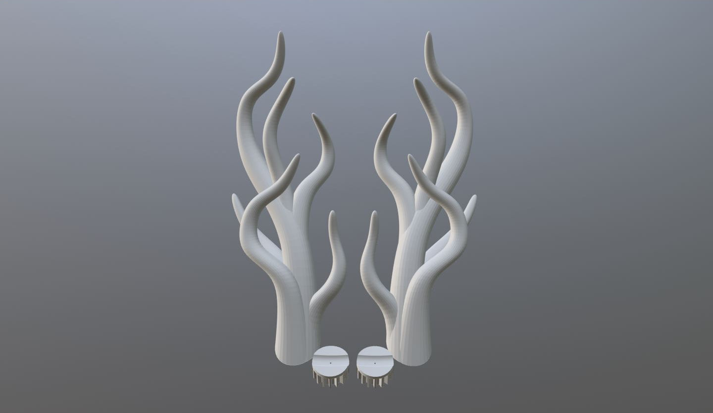 Dragon Horn Headband Digital File for Headpiece