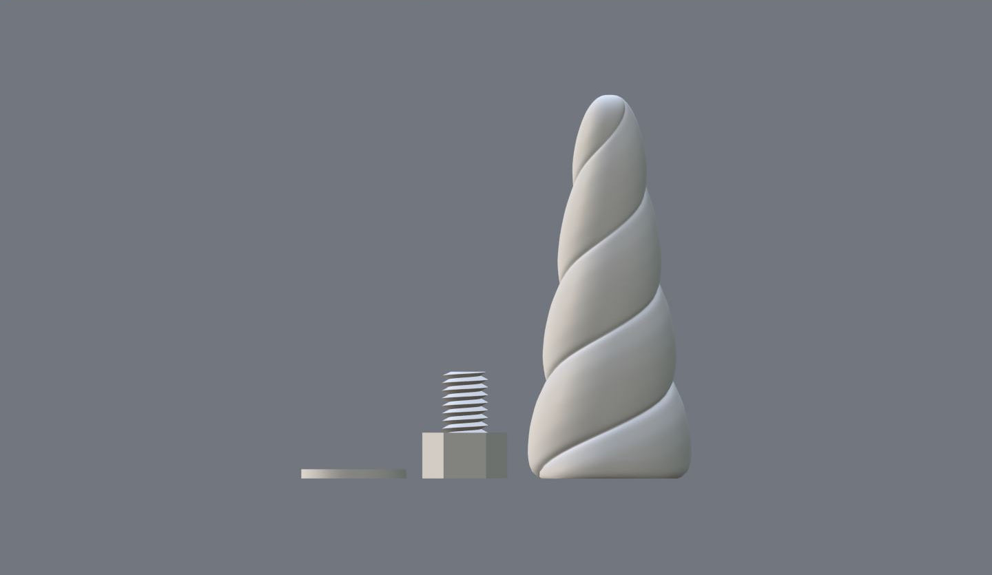 Unicorn Horn Digital File for Amigurumi/Crochet/Knit/Sewing