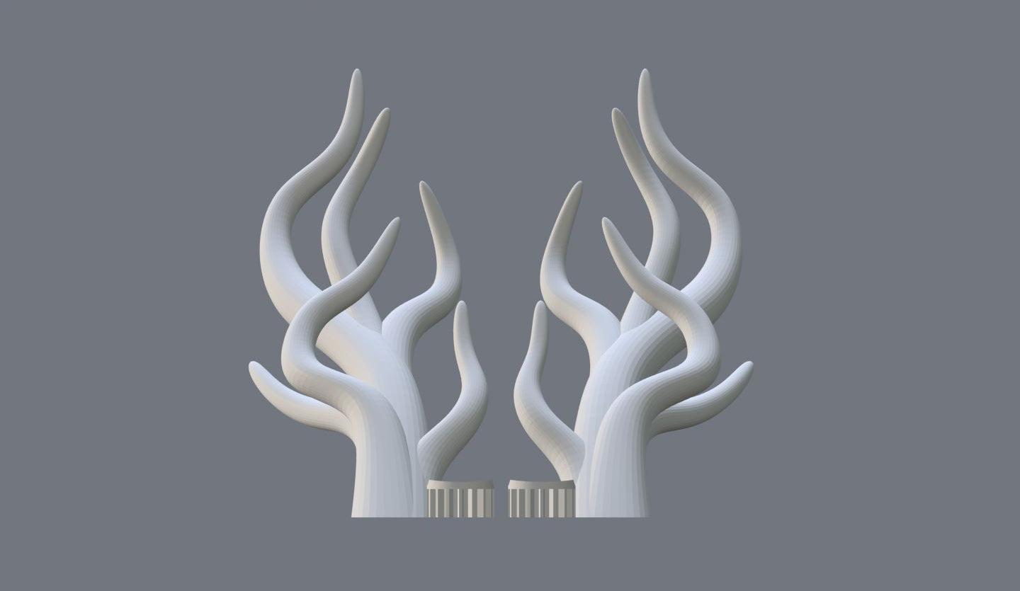 Dragon Horn Headband Digital File for Headpiece