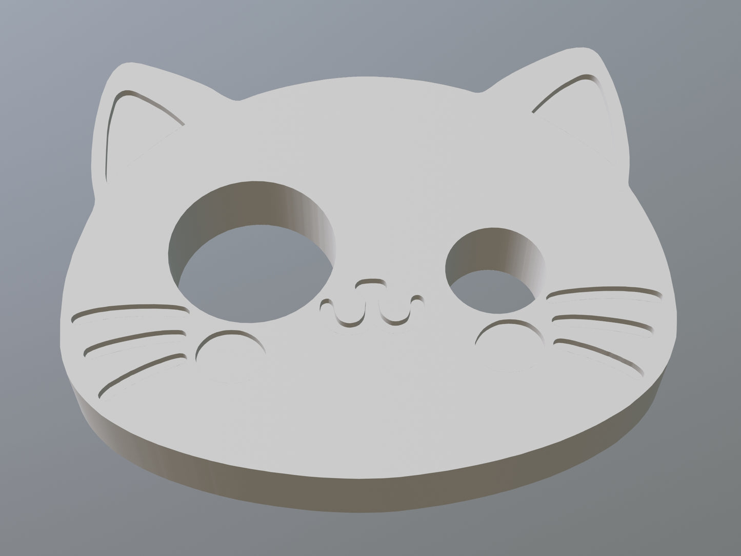 3D Printable Cat Safety Eye Gizmo (OBJ File)