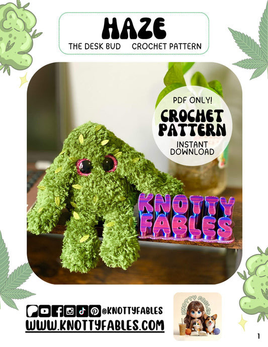 Haze - The Desk Bud Crochet Pattern (PDF ONLY)