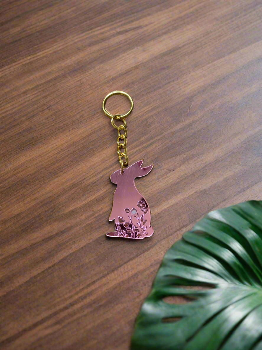 Spring Bunny Keychain