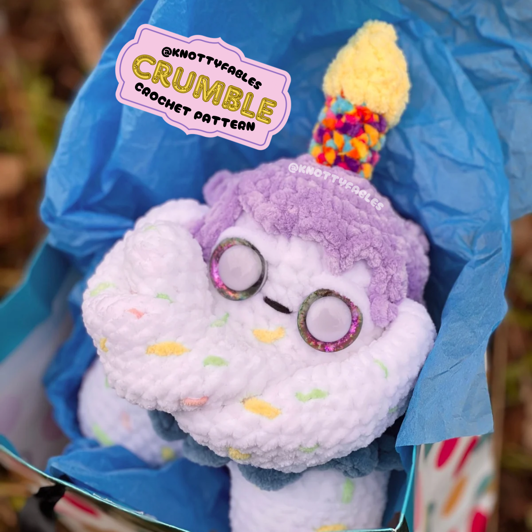 Crumble The Birthday Monster Crochet Pattern (PDF ONLY)