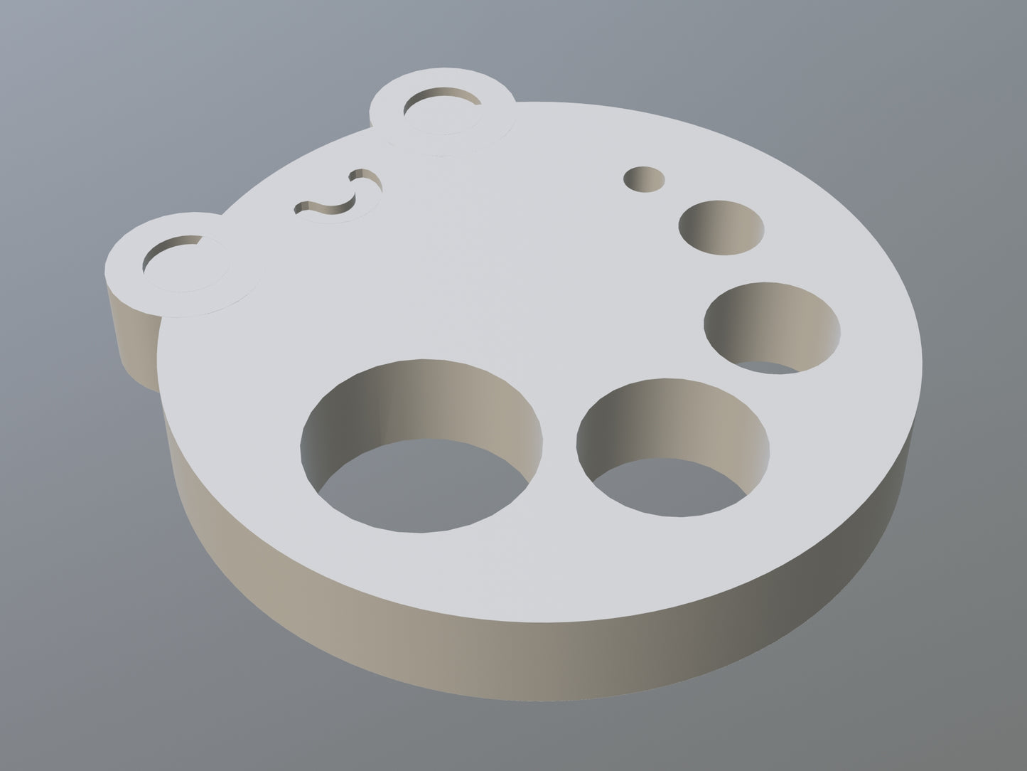 3D Printable Frog Safety Eye Gizmo (OBJ File)