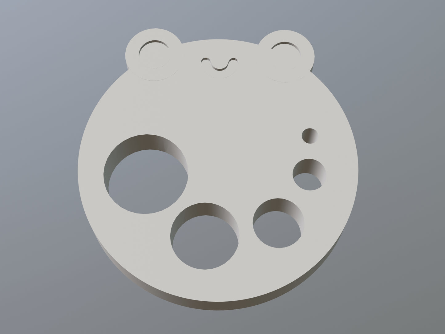 3D Printable Frog Safety Eye Gizmo (OBJ File)