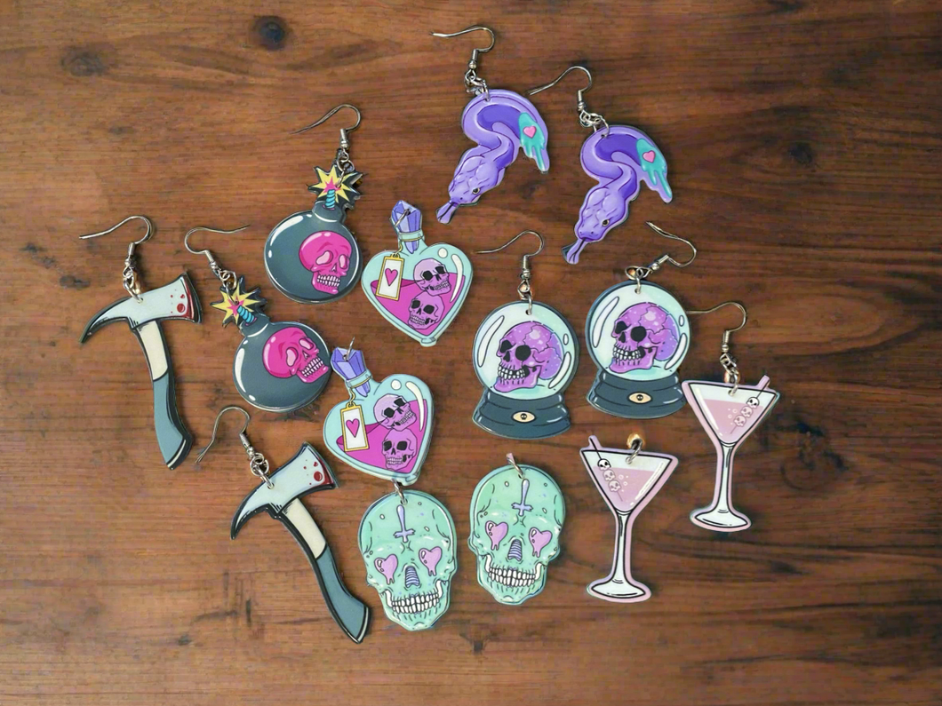 Pastel Skellies Earrings