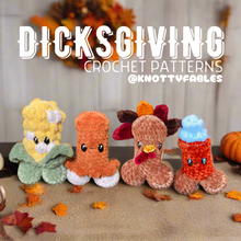 Load image into Gallery viewer, DicksGiving Crochet Patterns (PDF ONLY)
