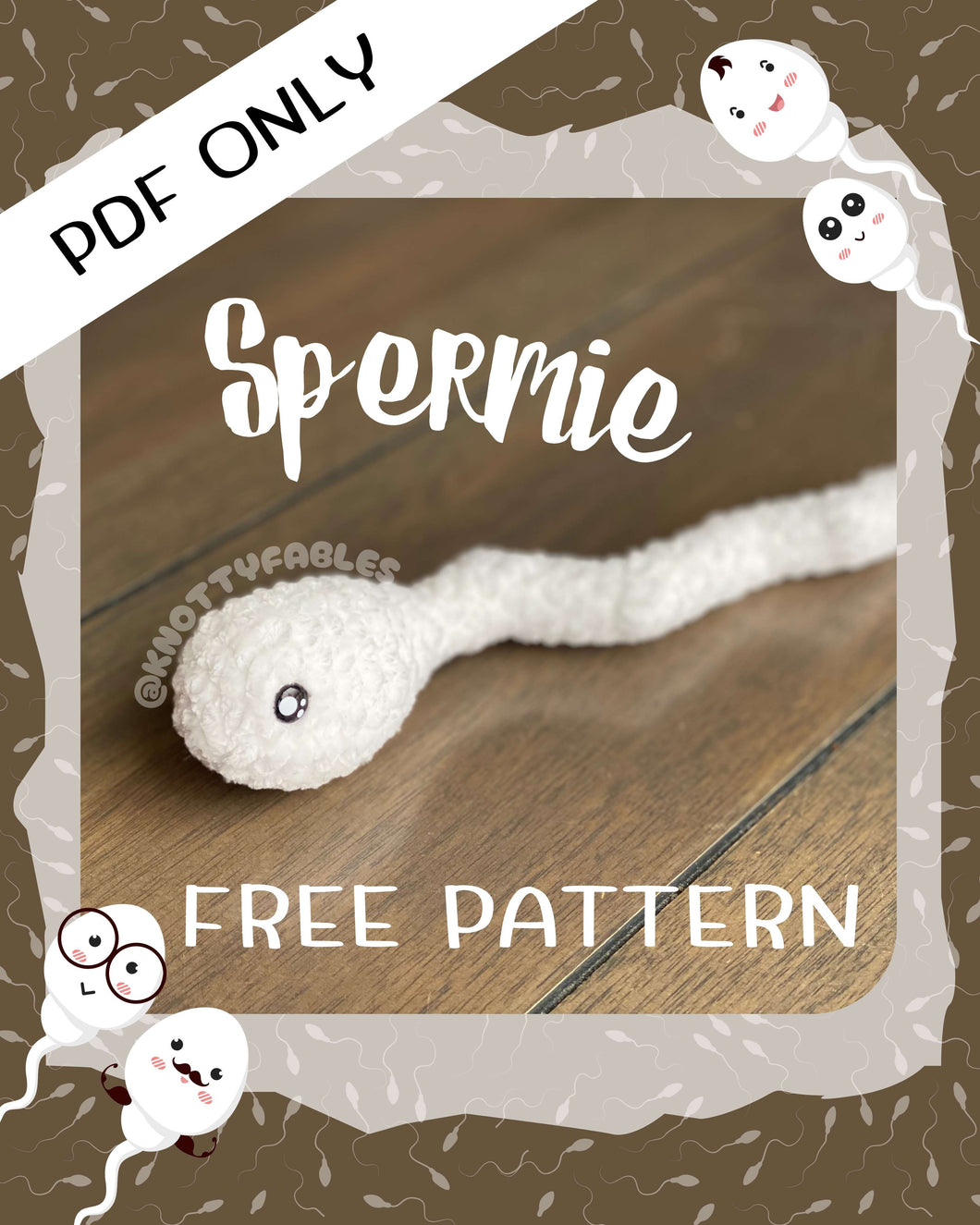 Spermie Crochet Pattern (PDF only)