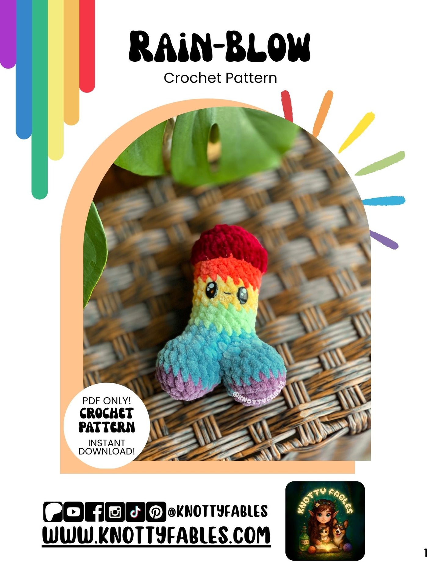 Rain-Blow Crochet Pattern (PDF ONLY)