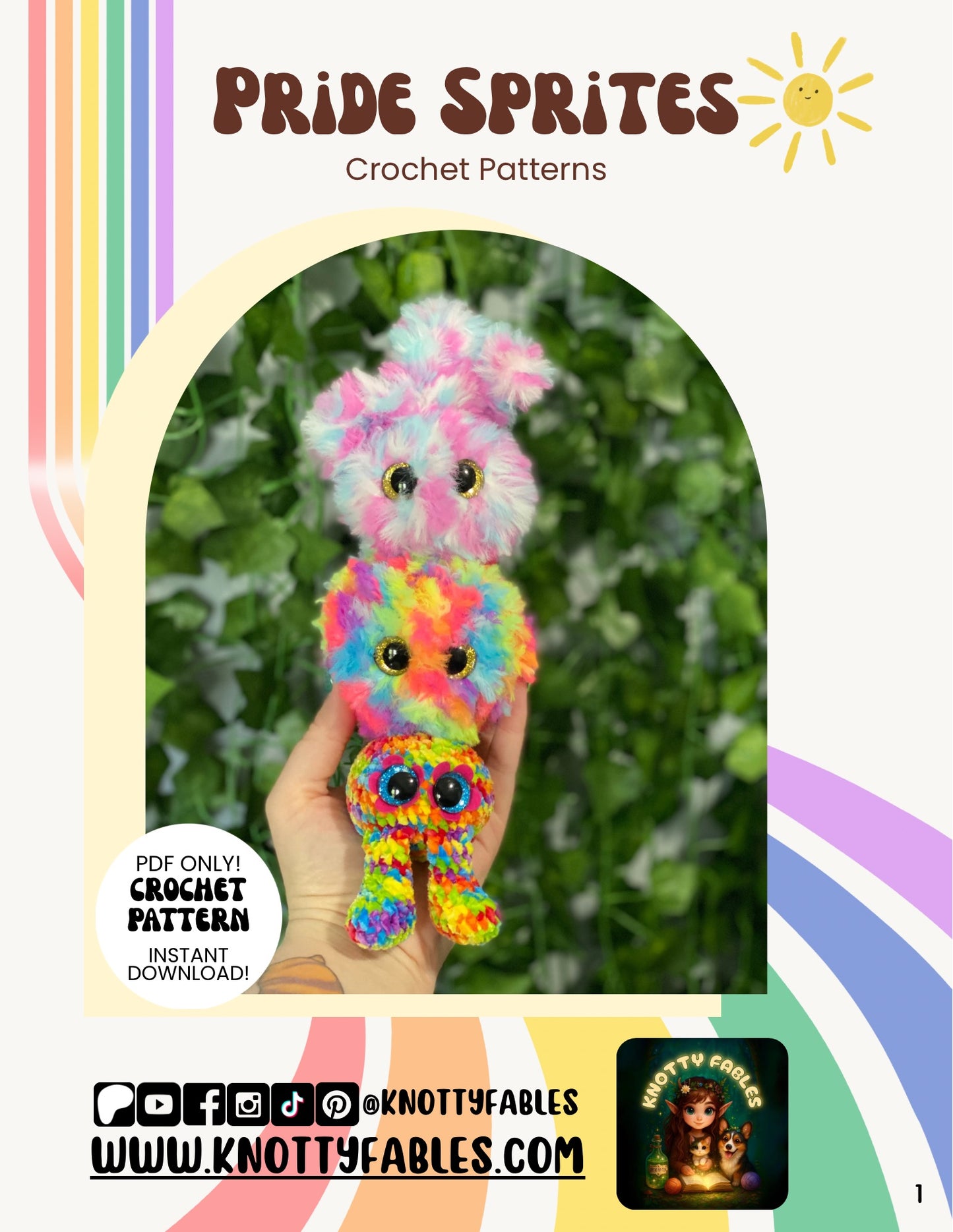 Pride Sprites Crochet Patterns (PDF ONLY)