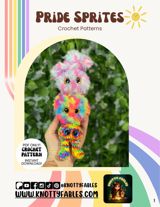 Pride Sprites Crochet Patterns (PDF ONLY)