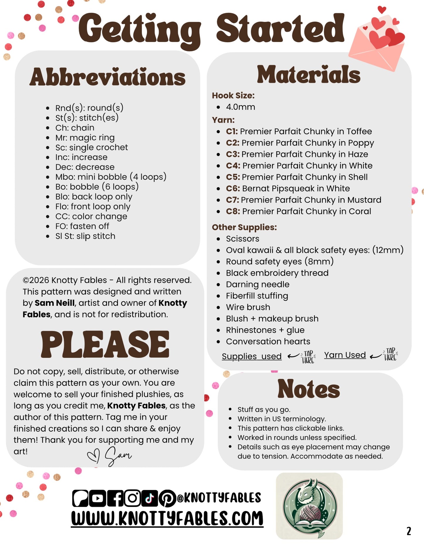 Hardt Throbs Crochet Patterns (PDF ONLY)