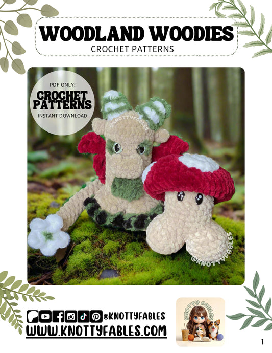 Woodland Woodies Crochet Patterns (PDF ONLY)