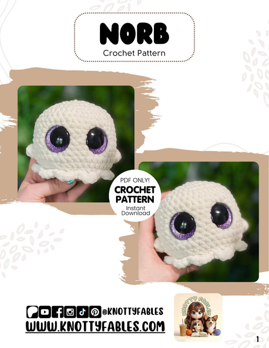 Norb the Ghost Crochet Pattern (PDF ONLY)
