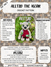 Load image into Gallery viewer, Alltid The Bear Crochet Pattern (PDF ONLY)
