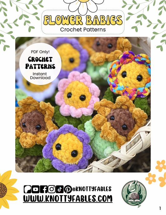 Flower Babies Crochet Patterns (PDF ONLY)